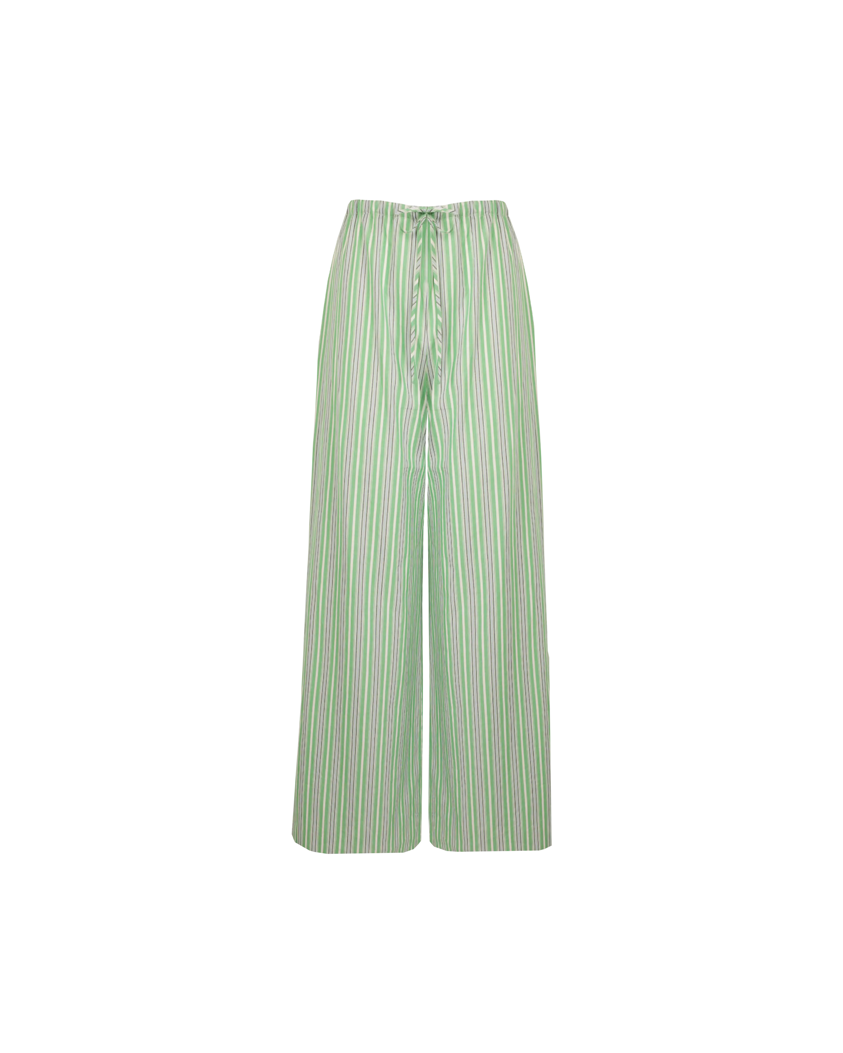 ANDIE COTTON PANT GREEN STRIPE