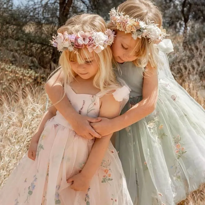 Baby Enchanted Angel Dress - Embroidered White