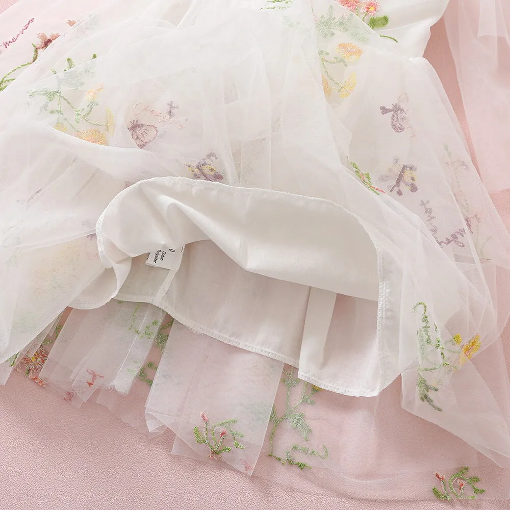 Baby Enchanted Angel Dress - Embroidered White