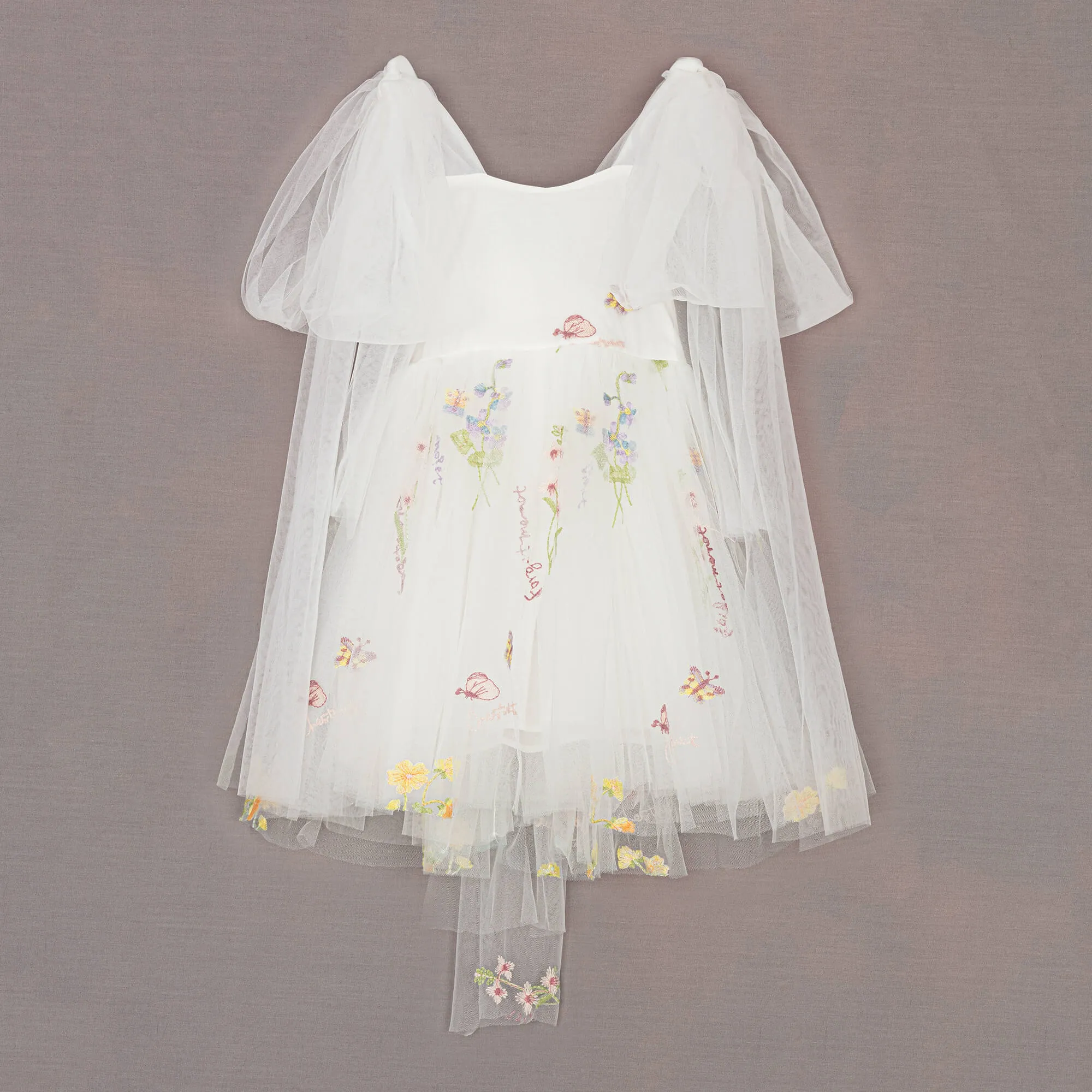 Baby Enchanted Angel Dress - Embroidered White