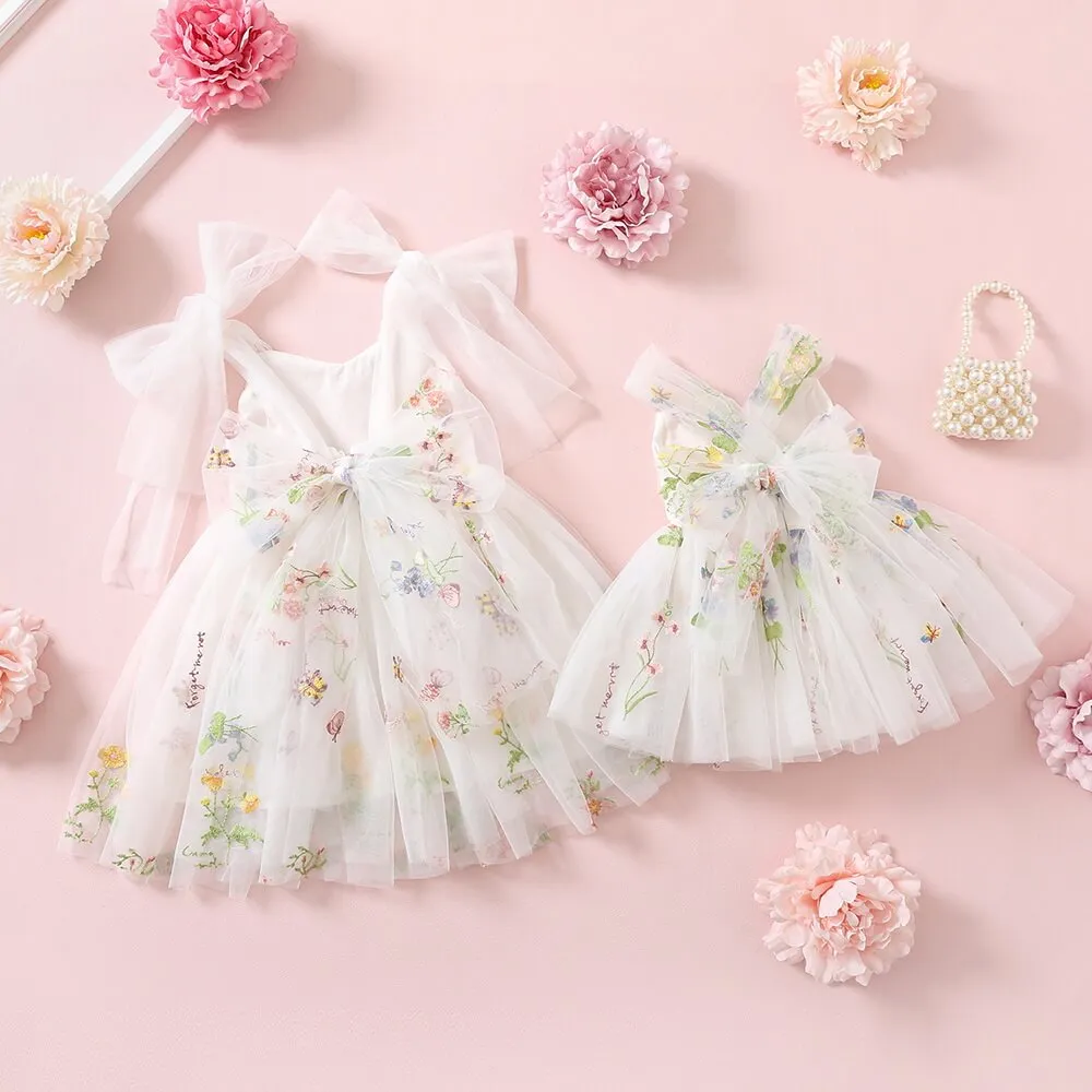 Baby Enchanted Angel Dress - Embroidered White