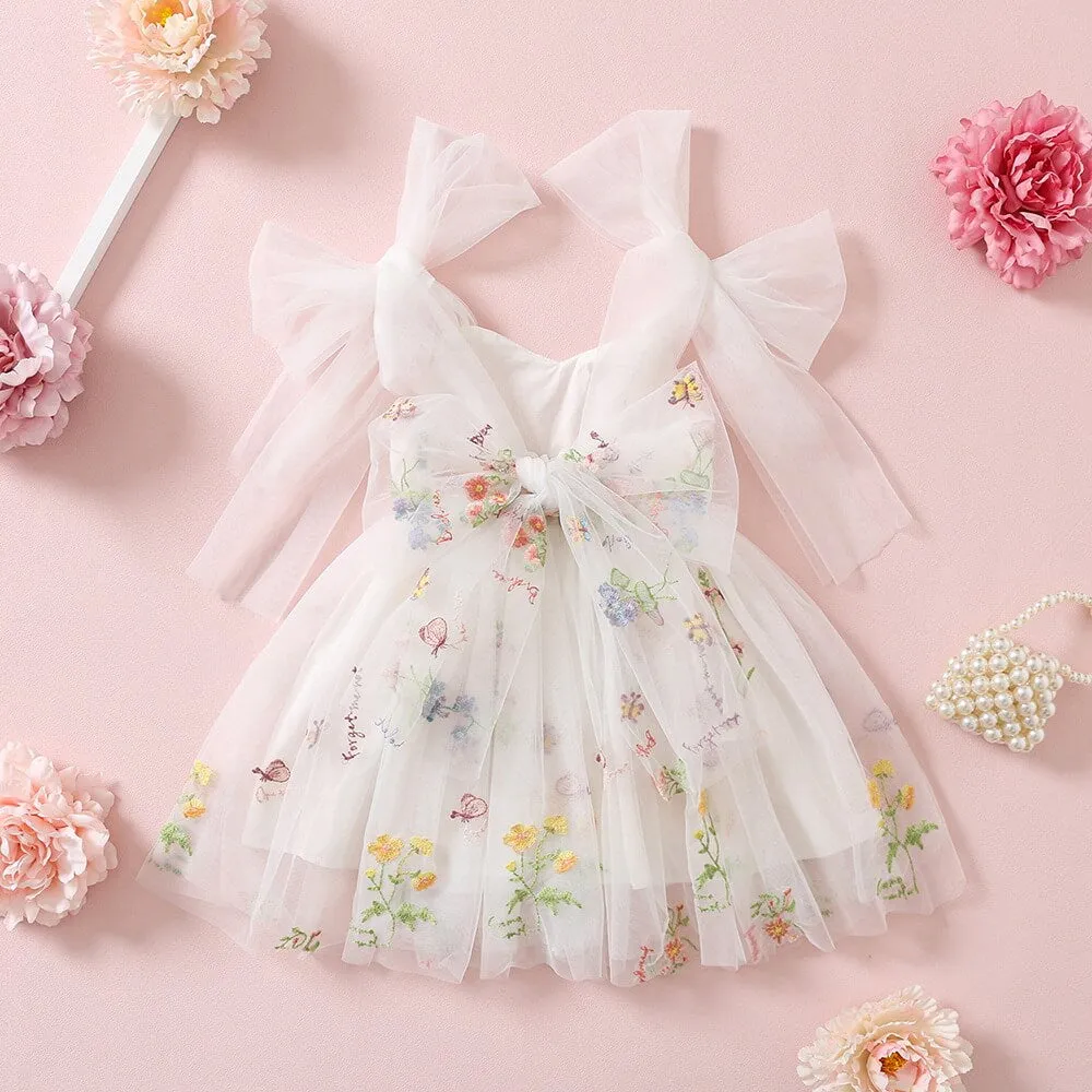 Baby Enchanted Angel Dress - Embroidered White