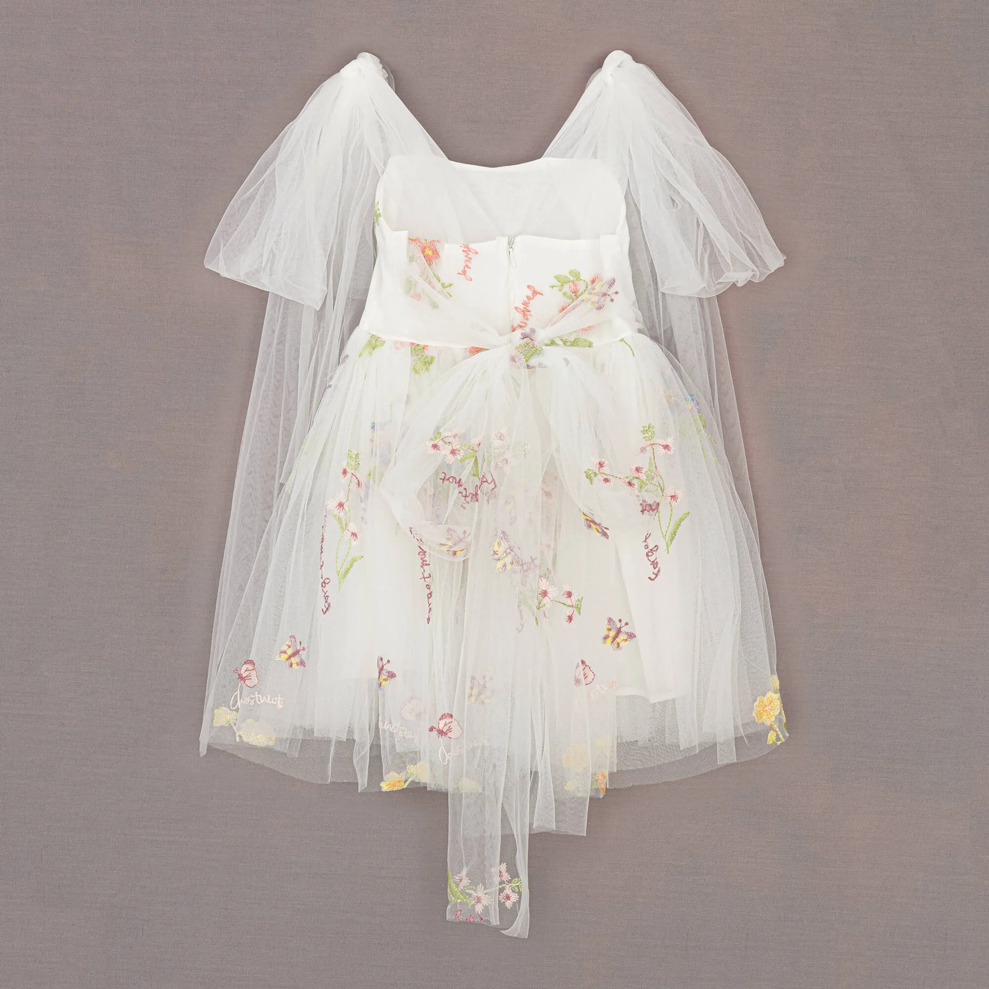 Baby Enchanted Angel Dress - Embroidered White