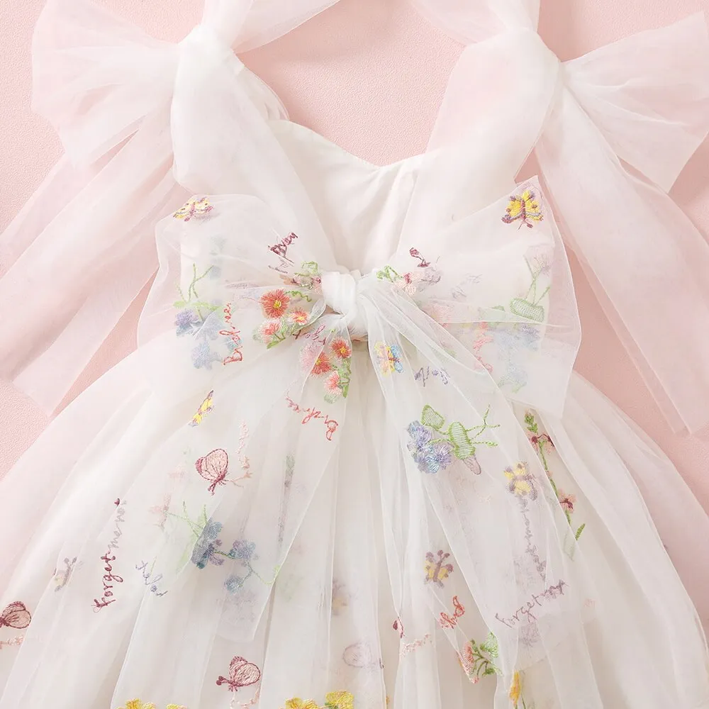 Baby Enchanted Angel Dress - Embroidered White