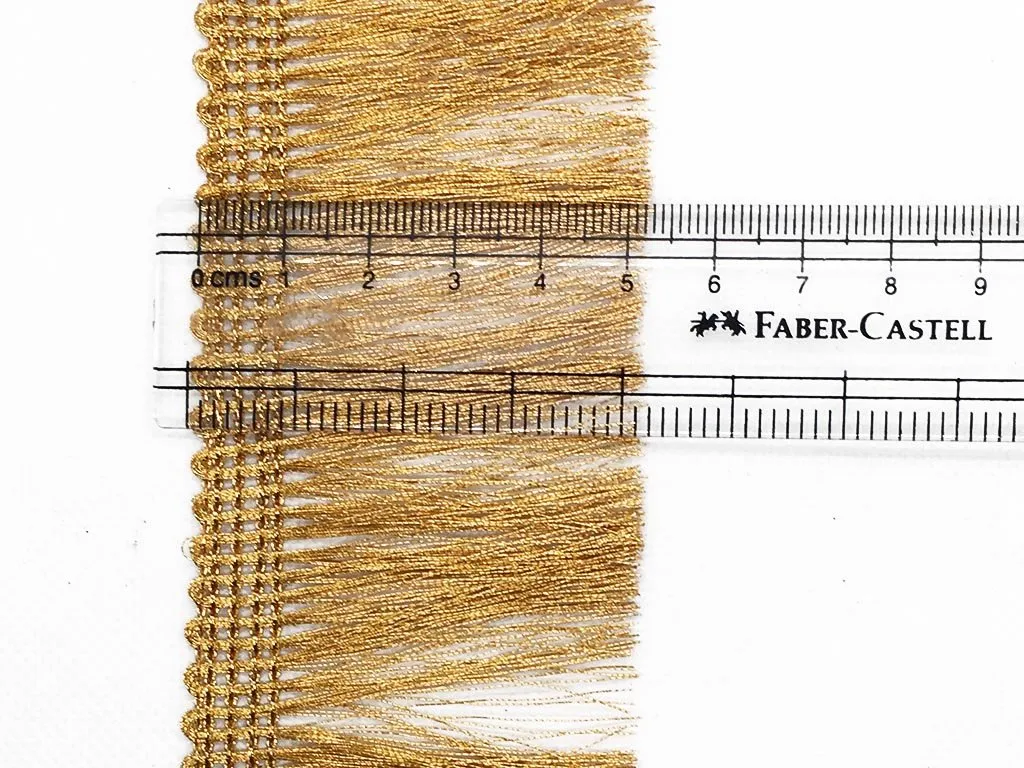 Bright Golden Thread Work Fringe Lace