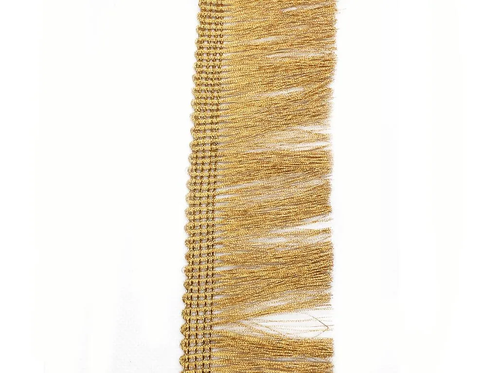 Bright Golden Thread Work Fringe Lace