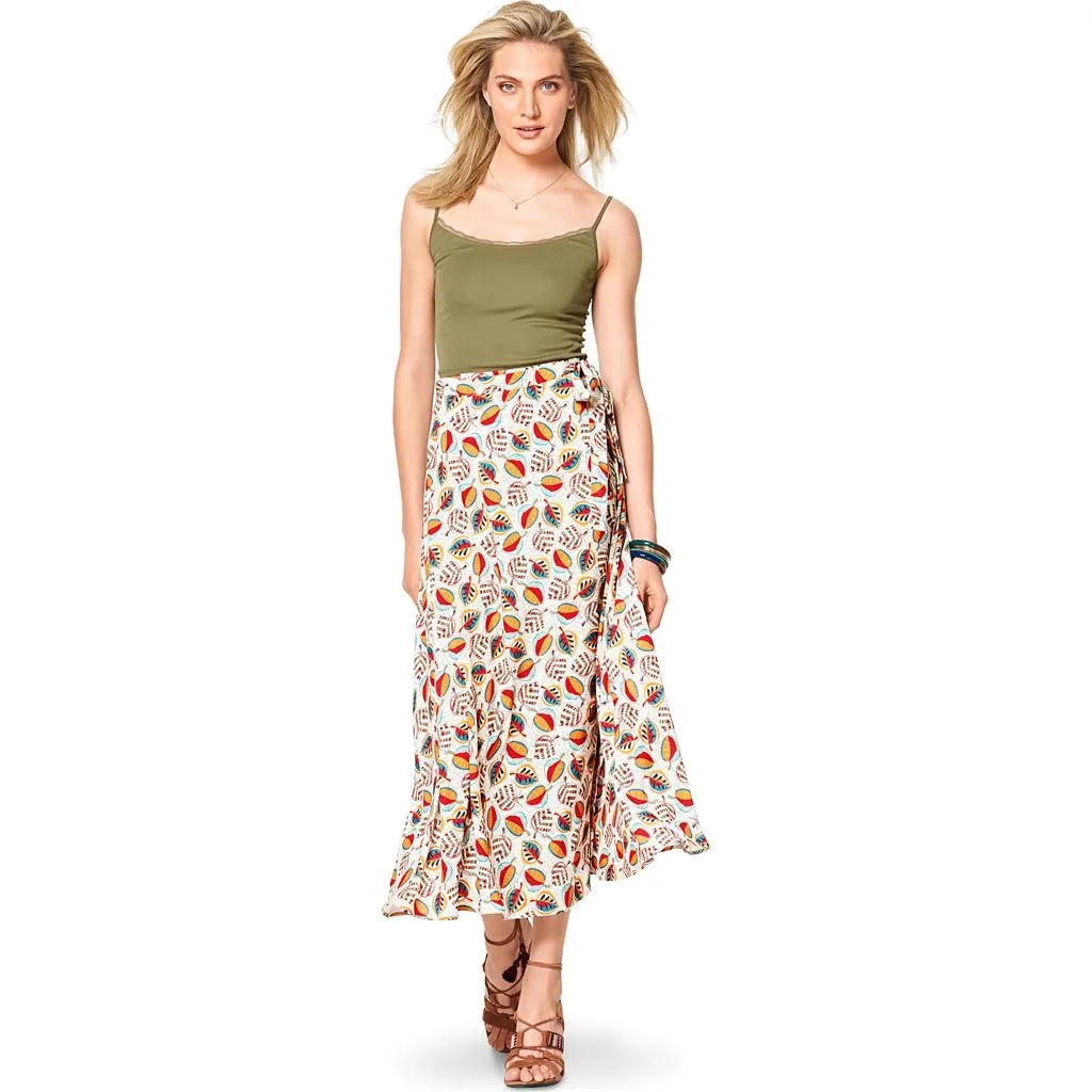 Burda Style Pattern B6340 Misses' wrap skirt