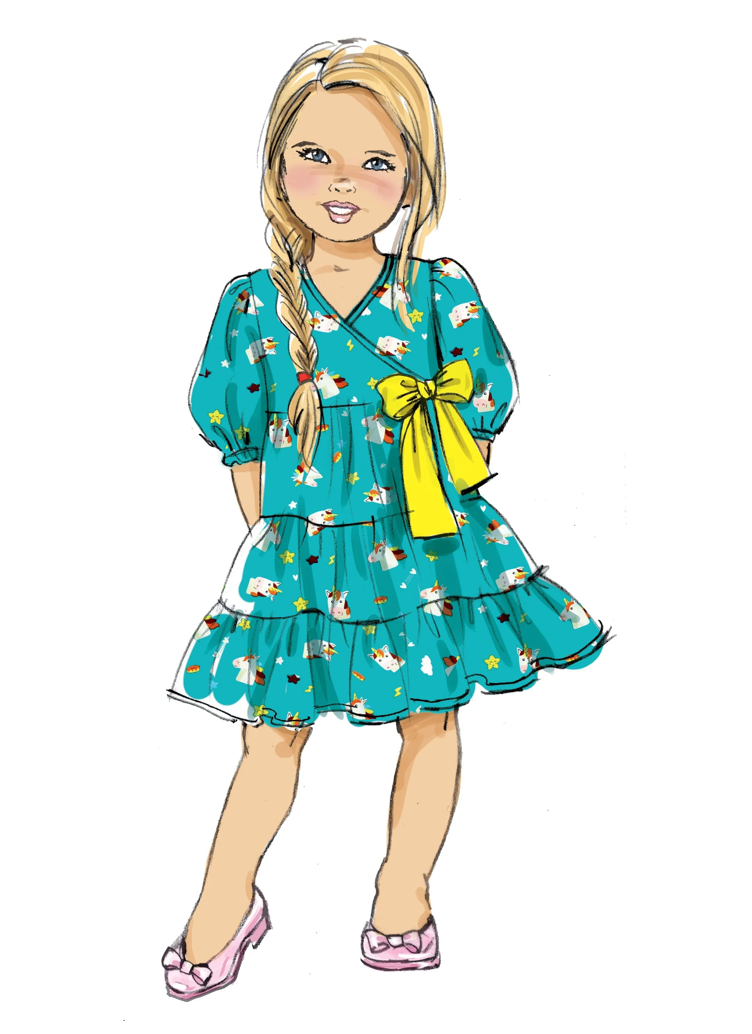 Butterick 6887 Children's Dress sewing pattern