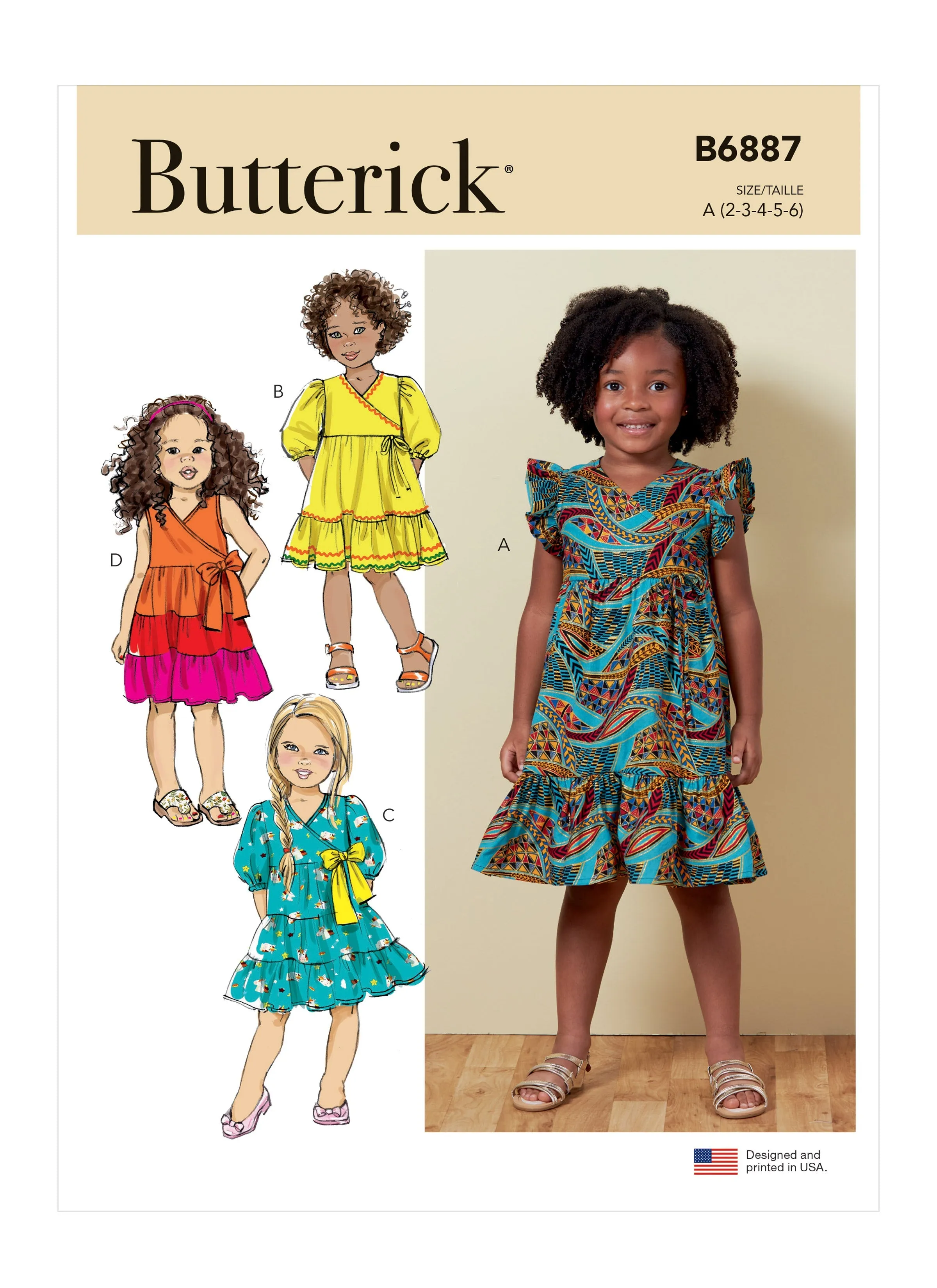 Butterick 6887 Children's Dress sewing pattern