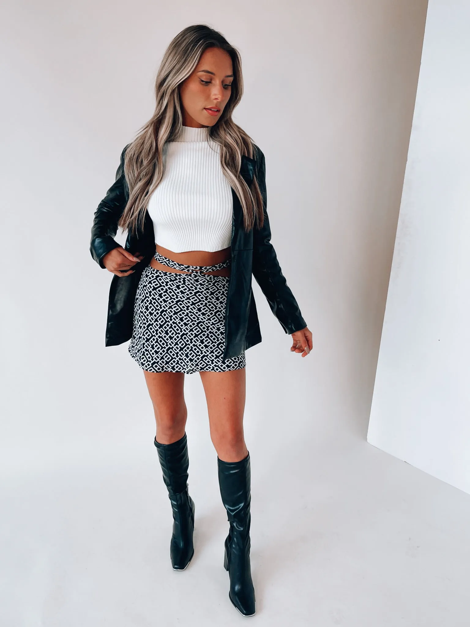 Channing Wrap Mini Skirt