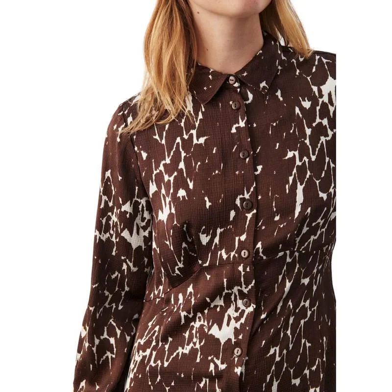 Ciea Dress in Hot Fudge Texture Print