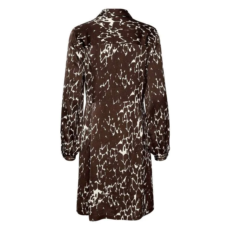 Ciea Dress in Hot Fudge Texture Print