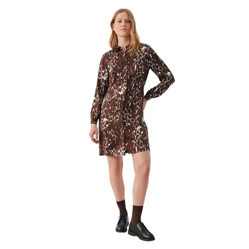 Ciea Dress in Hot Fudge Texture Print