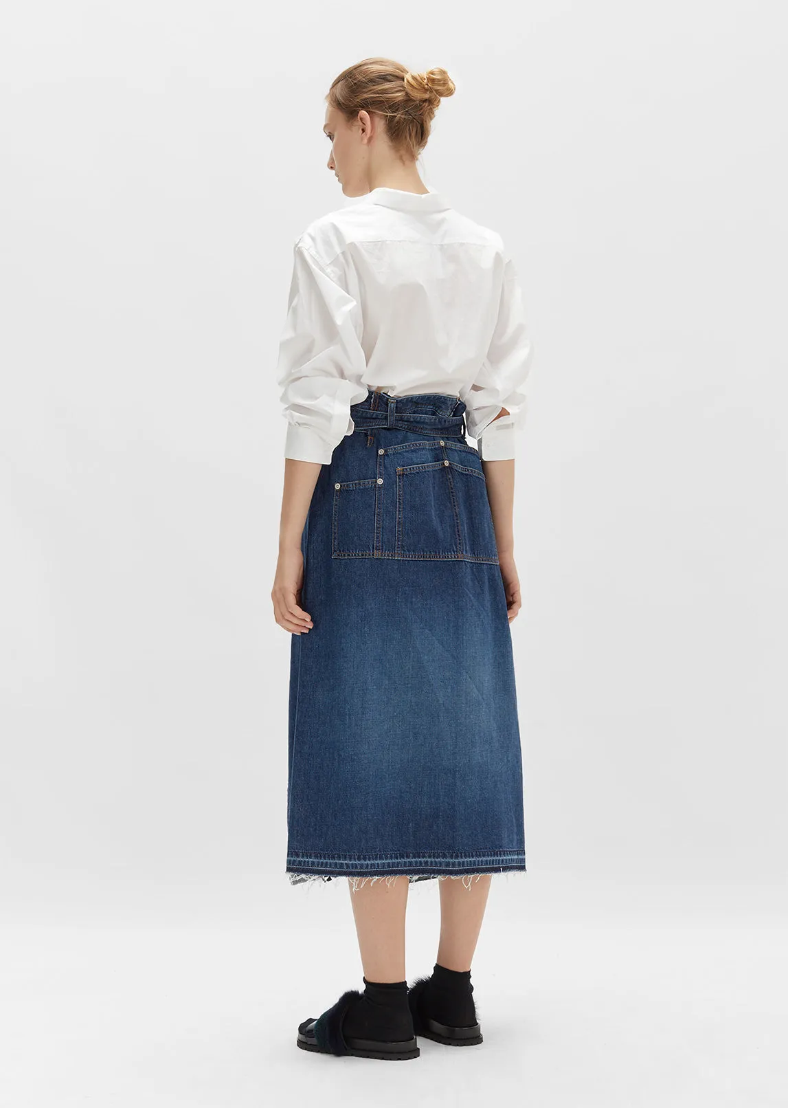 Denim Wrap Skirt