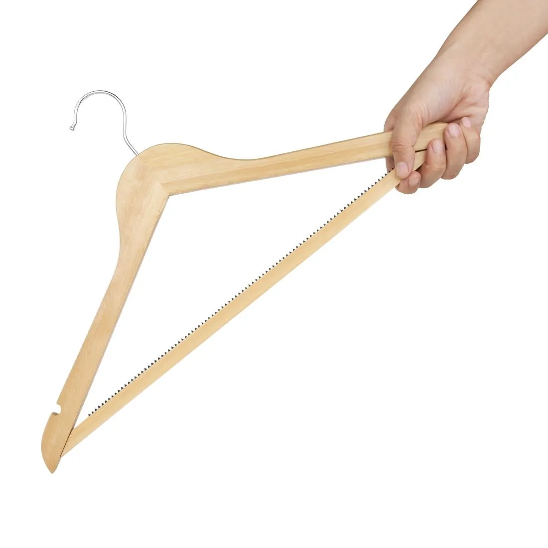 FU399 Bolero Natural Wooden Hangers (Pack of 10)