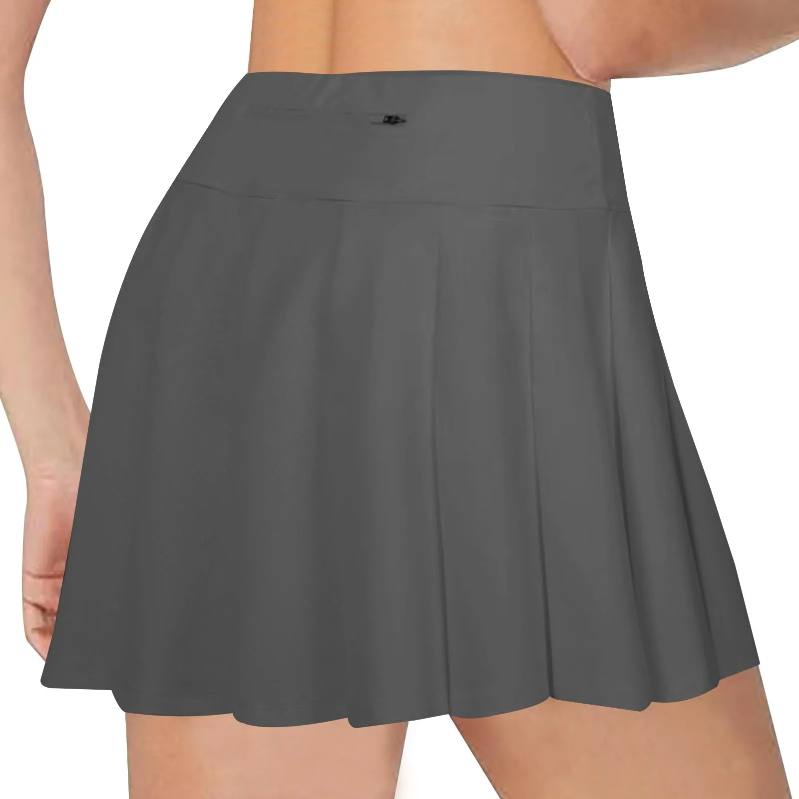 Golf Women's Tennis Skirts Pleated High Waisted Black