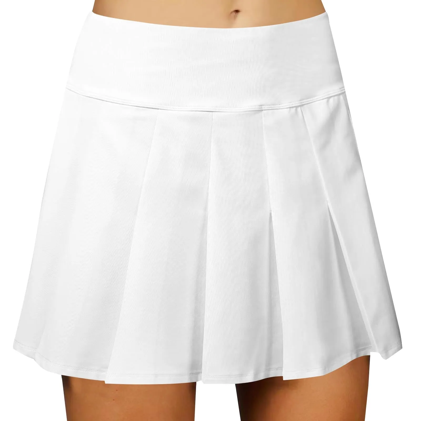 Golf Women's Tennis Skirts Pleated High Waisted Black