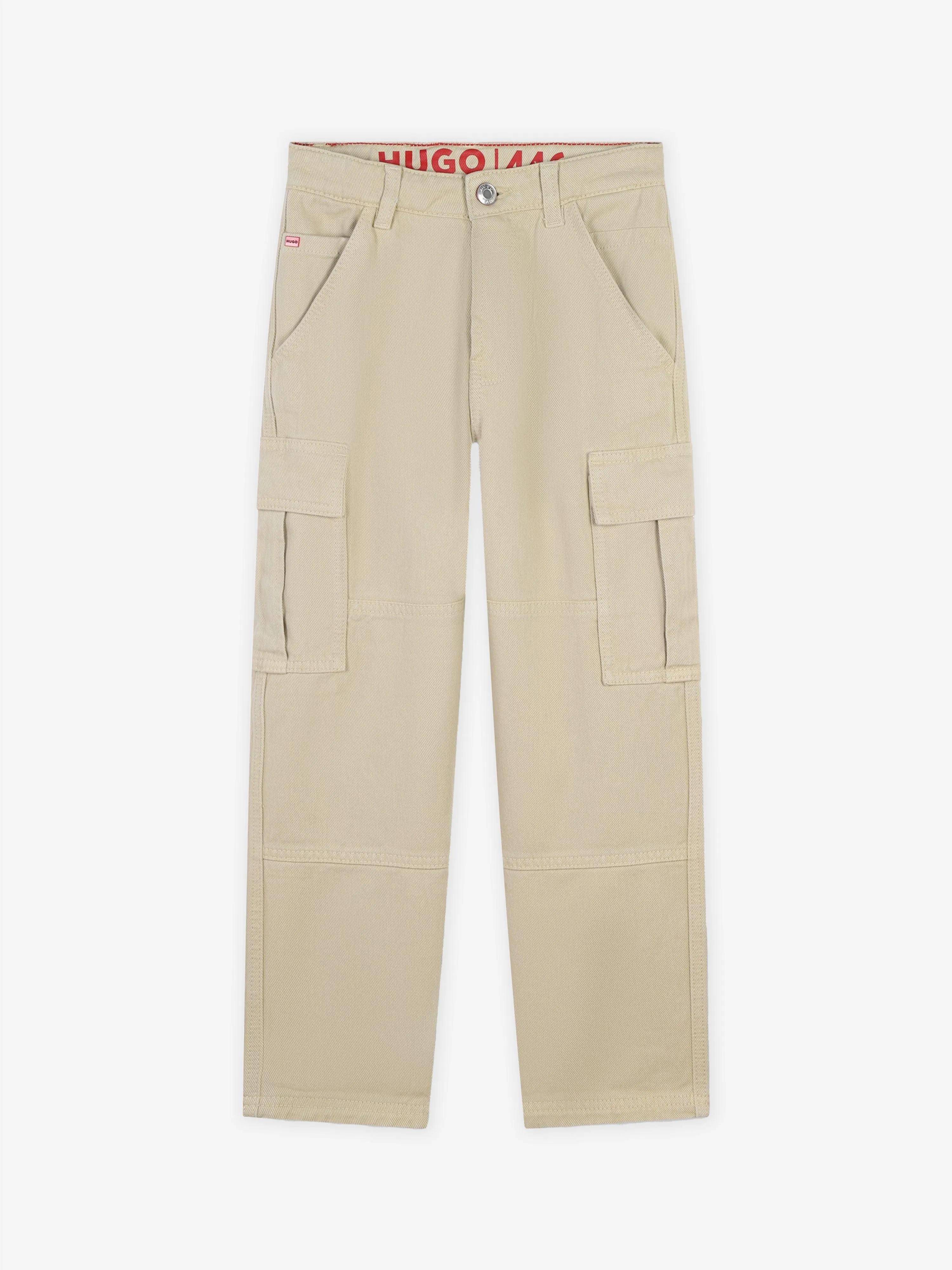 Hugo Boys Loose Pants in Beige