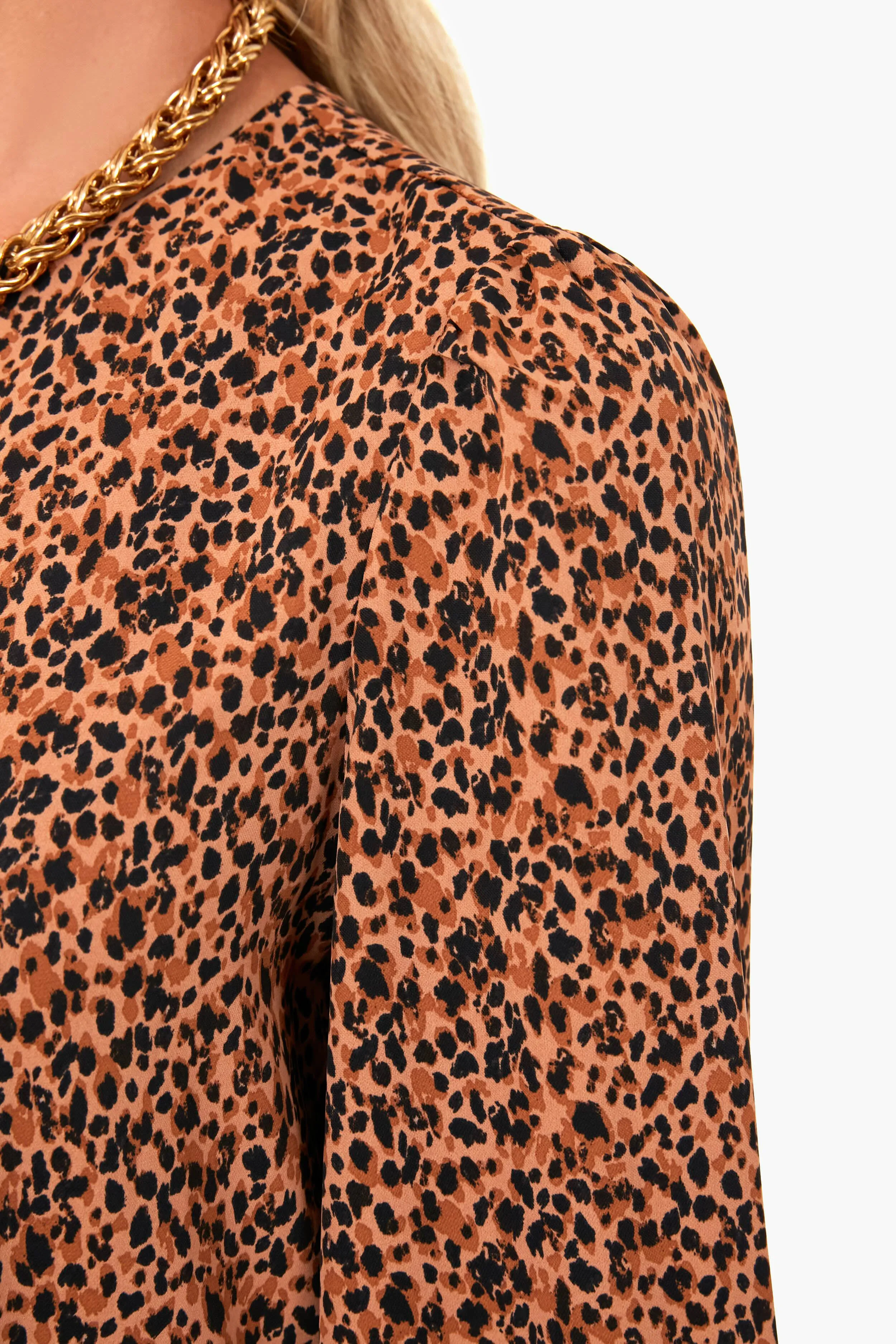 Leopard Carlota Peplum Blouse