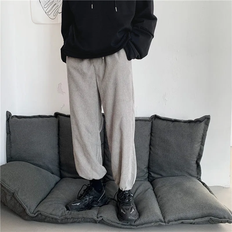 Loose drawstring trousers