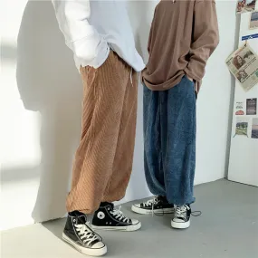 Loose drawstring trousers