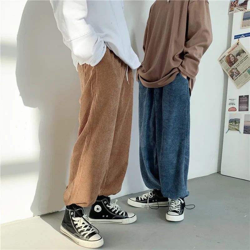 Loose drawstring trousers