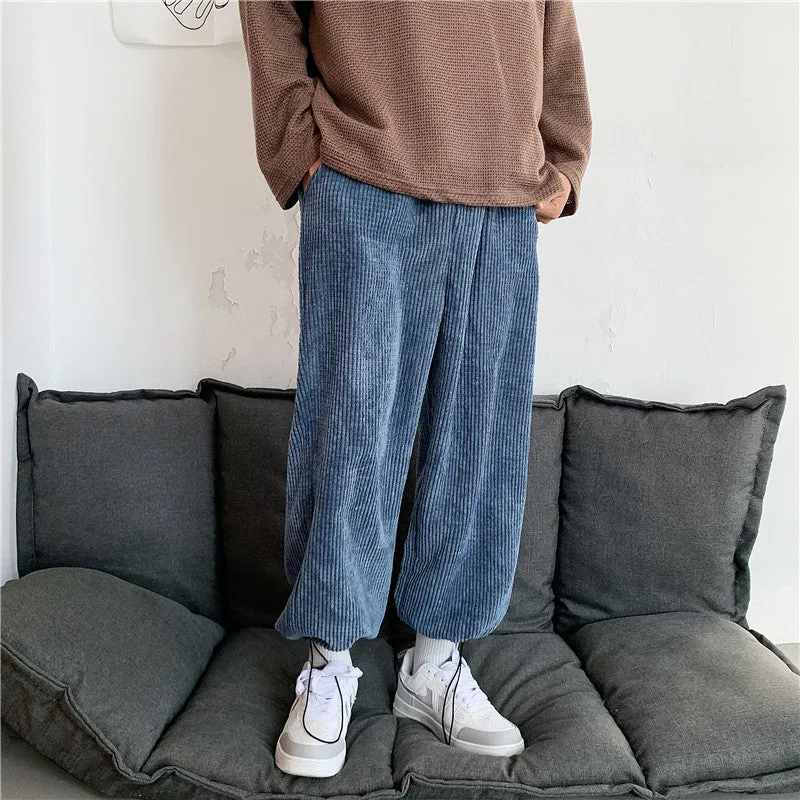 Loose drawstring trousers