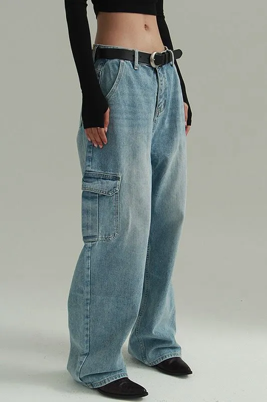 Loose Wide-Leg denim Jeans