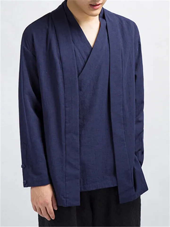 Men's Comfort Linen Zen Kimono Jackets