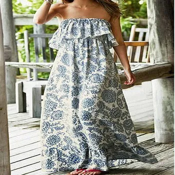 Off Shoulder Summer Boho Dress For Women