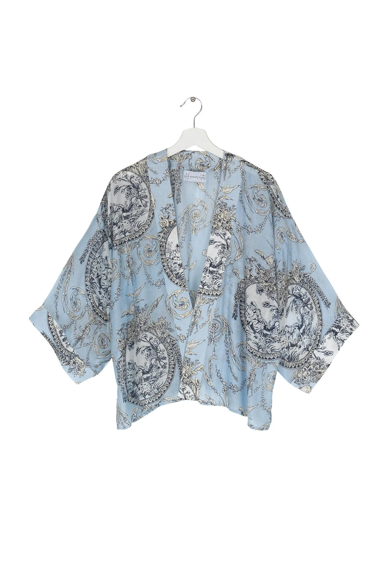 One Hundred Stars Kimono in  Valentine Sky