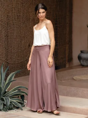 Palazzo Ecovero™ Pants Plum