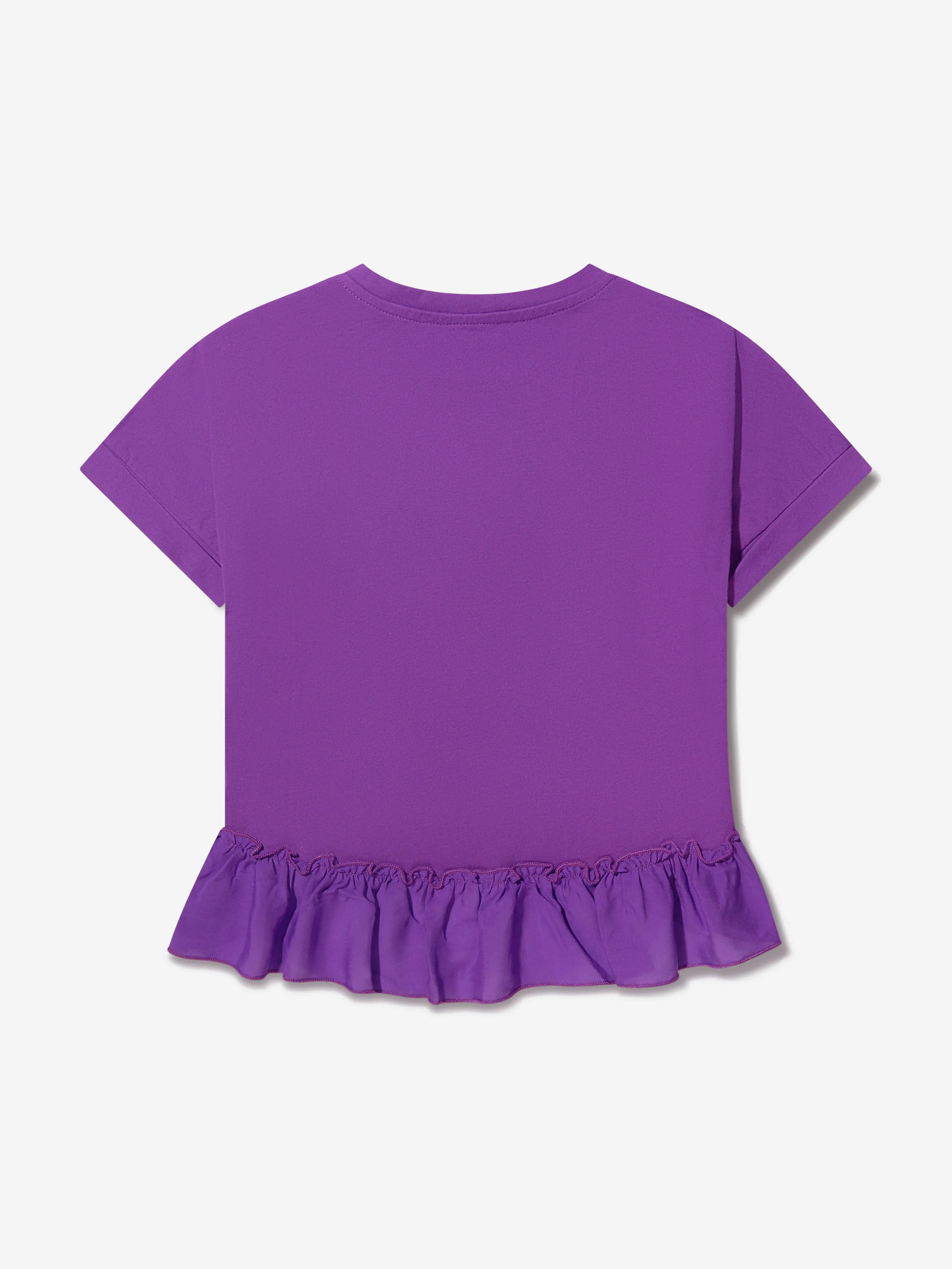 Pucci Girls Logo Peplum T-Shirt