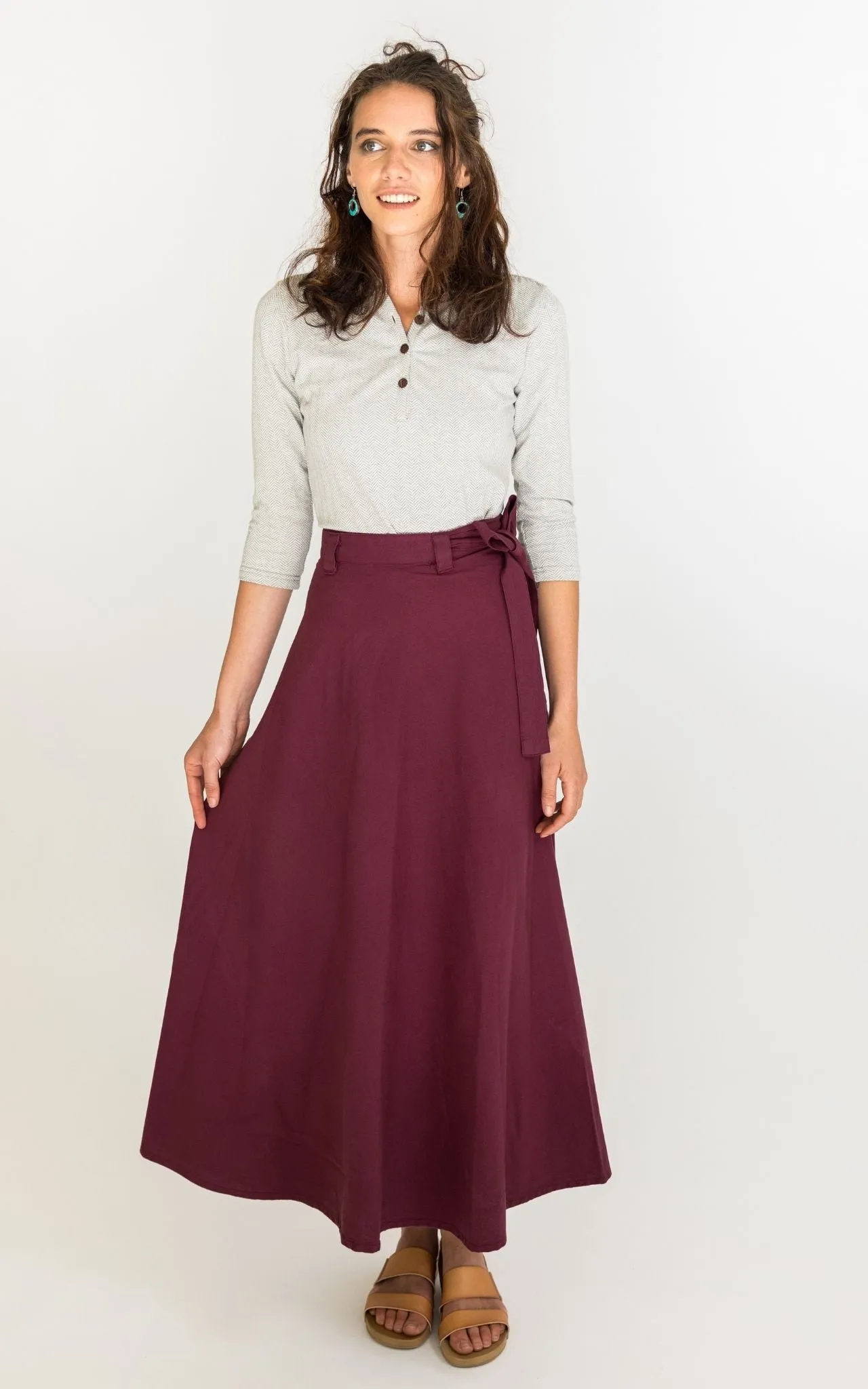 Wrap Skirt - Wine