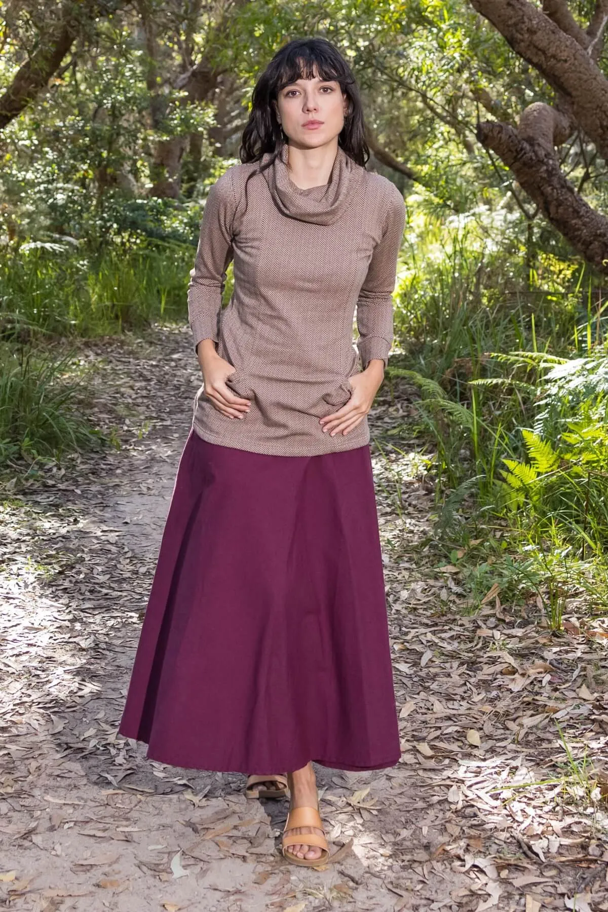 Wrap Skirt - Wine