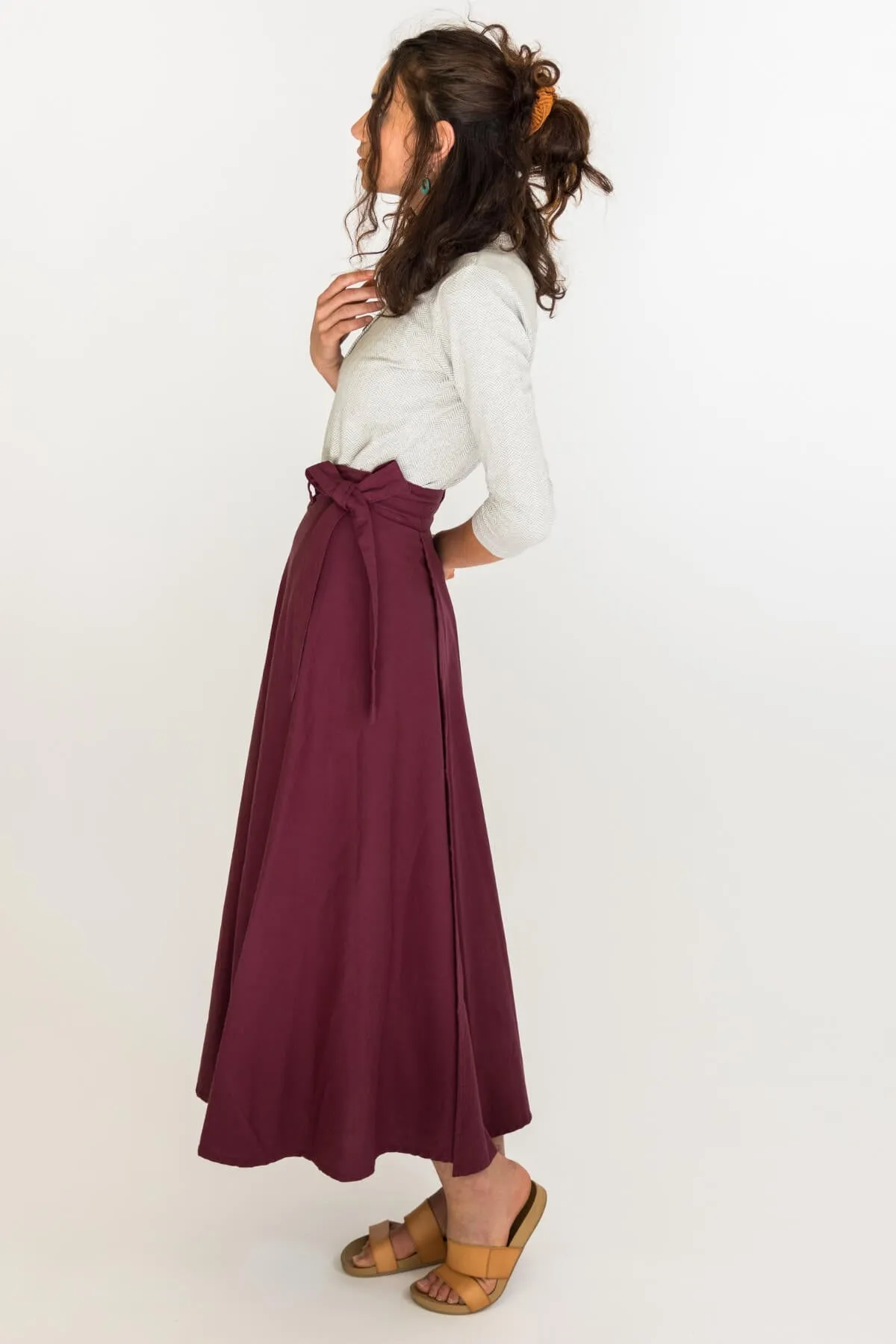 Wrap Skirt - Wine